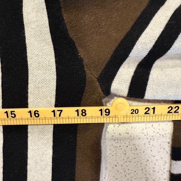 Grace Karin Striped Mock Neck Sweater Mens Small Colorblock Retro Fall Statement - Picture 6 of 6